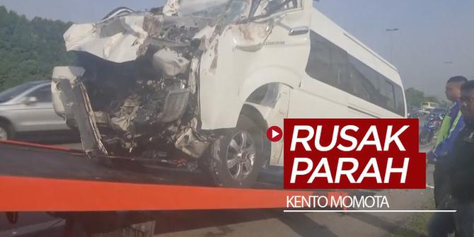 VIDEO: Tabrak Truk Besar, Ini Kondisi Mobil yang Ditumpangi Kento Momota