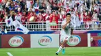 Pemain timnas Indonesia U-23, Pratama Arhan Alif merayakan gol kemenangan saat laga melawan Korea Selatan U-23 di babak perempat final Piala Asia U-23 2024 di Stadion Abdullah bin Khalifa, Jumat (26/4/2024) dini hari WIB. (Dok PSSI)