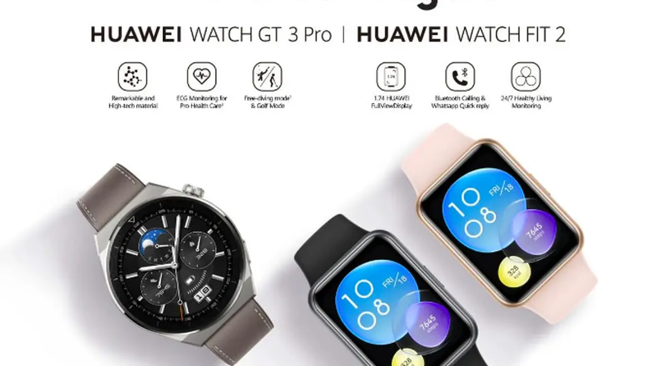 Huawei Watch Fit 2 dan GT 3 Pro