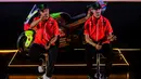 <p>Nantinya kedua pembalap Pertamina Enduro VR46 Racing Team, Franco Morbidelli dan Fabio Di Giannantonio akan menggunakan desain ini pada balapan hari Minggu, 5 Oktober saat Pertamina GP of Indonesian 2025. (Bola.com/Bagaskara Lazuardi)</p>
