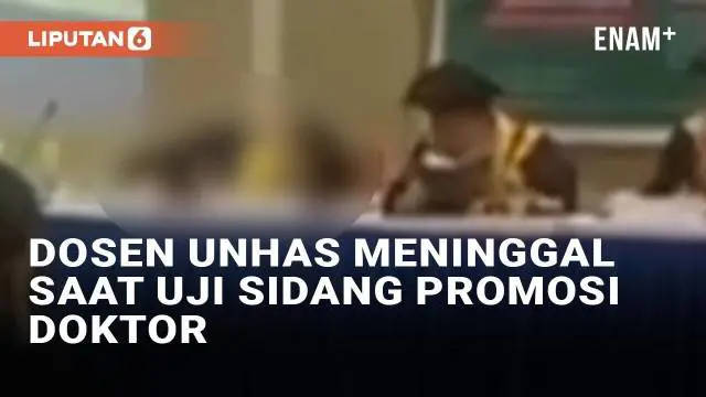 VIDEO: Dosen Teknik Unhas Meninggal Saat Menguji Sidang Promosi Doktor