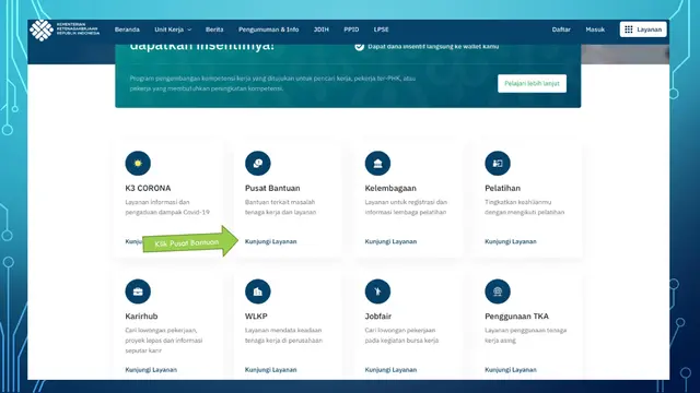 Tata cara melakukan pengaduan secara online.
