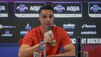 Joey Pelupessy berbicara mengenai persiapan Timnas Indonesia melawan Mozambik. (Bola.com/Abdul Aziz)