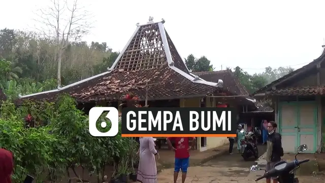 VIDEO: Gempa Gunung Kidul , Atap Rumah Warga Rusak