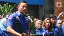 AHY mengaku tak gentar apabila pihak Moeldoko akan mencoba kembali merebut partai yang digagas oleh Susilo Bambang Yudhoyono (SBY) itu. (Liputan6.com/Herman Zakharia)