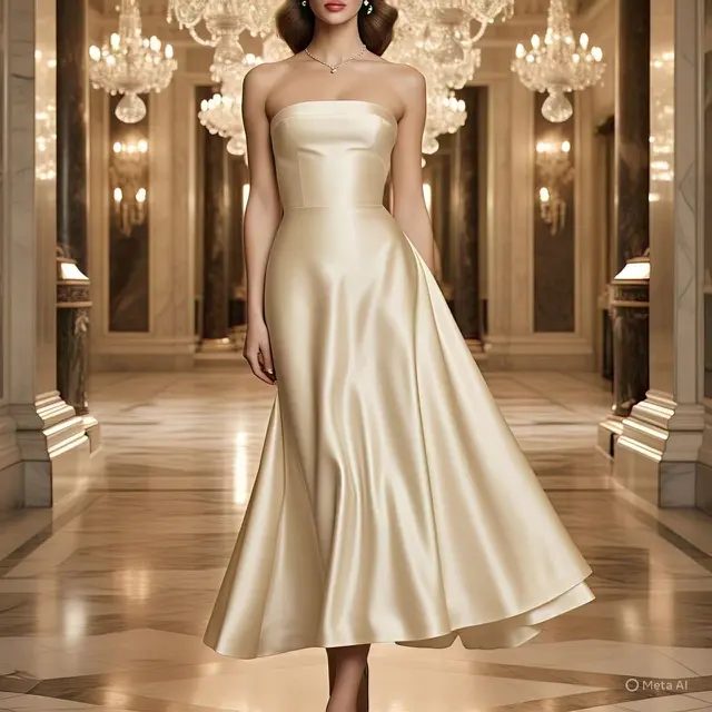 Model Dress Terbaru Kain Satin
