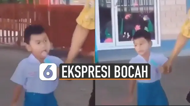 VIDEO: Ekspresi Bocah Gagal Makan Es Krim Ini Kocak Abis
