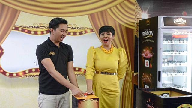 Intip Kemeriahan Launching Es Krim Premium Gold Ribbon di JFF 2019