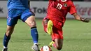 <p>Thailand meruntuhkan keunggulan dua gol Indonesia dan memaksakan skor imbang 2-2 di detik akhir.(Photo by MOHD RASFAN / AFP)</p>