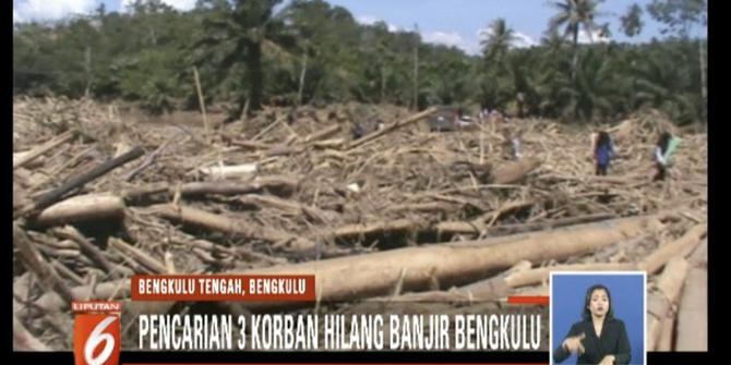 BPBD dan TNI Masih Cari 3 Korban Tanah Longsor di Bengkulu