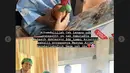 Sebelumnya, Desta dan Natasha juga kompak mendampingi Miguel saat sunat. [Instagram/desta80s]