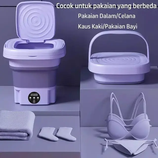 Riesta Home Mesin Cuci Mini Melipat Portable (Shopee)