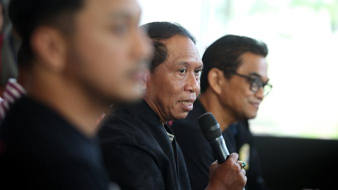 Menpora Zainudin Amali saat jumpa pers Piala Presiden Esports 2020, Minggu (3/2/2020).