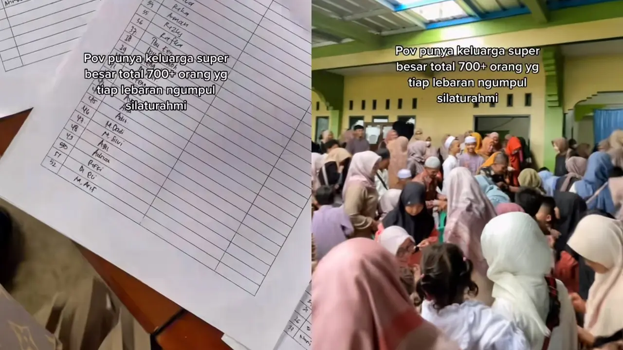 Viral Lebaran Keluarga Super Besar
