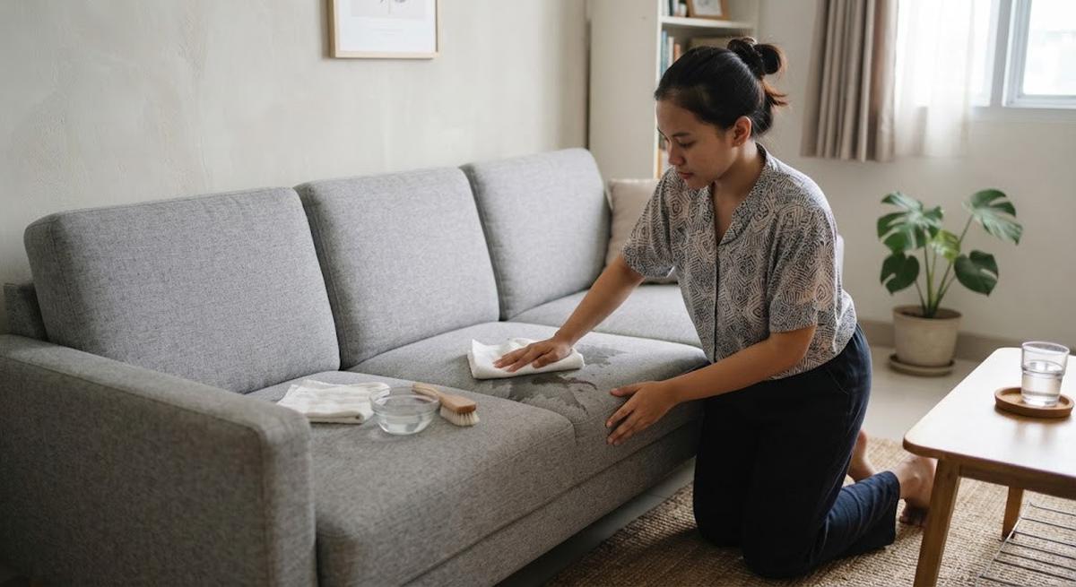 Cara Membersihkan Sofa Kain tanpa Membuatnya Lembap Terlalu Lama, Perhatikan Pengeringan