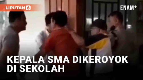 VIDEO: Kepala Sekolah SMA di Padang Dikeroyok di Sekolah