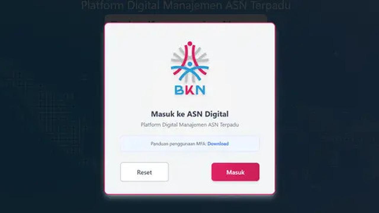 Cara Aktivasi ASN Digital 2026, Lengkap dengan Aktivasi MFA dan Solusi Jika Gagal Login