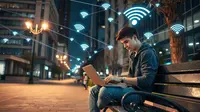 cara bajak wifi ©Ilustrasi dibuat AI