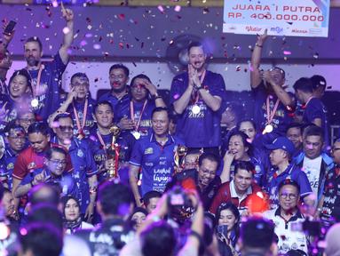 Jakarta LavAni Livin' Transmedia menjuarai Proliga 2026 usai membekuk Jakarta Bhayangkara Presisi. (Dok. PBVSI)