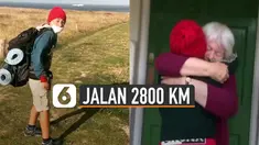 Bocah 11 tahun bernama Romeo Cox dan ayahnya dari Italia bermaksud menemui sang nenek di London yang berjarak 2800 KM.