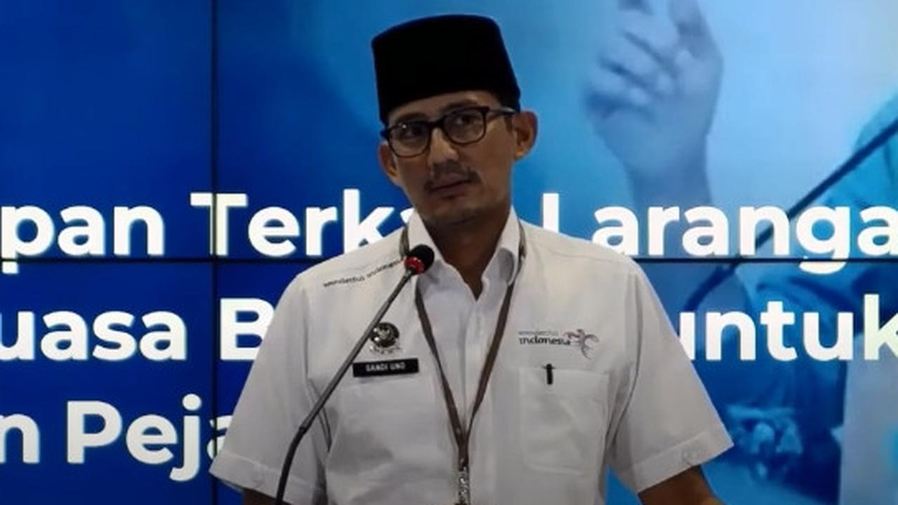 Menteri Pariwisata dan Ekonomi Kreatif atau Menparekraf Sandiaga Uno