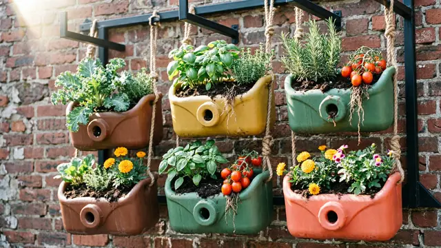 Ide Kebun Gantung dari Barang Bekas yang Hasilnya Melimpah (AI)