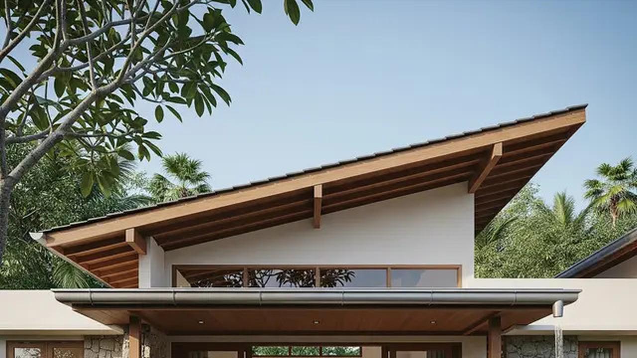 7 Inspirasi Rumah 1 Lantai dengan Atap Miring Satu Sisi, Desain Modern dan Estetik