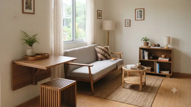 Strategi menjaga skala dan proporsi ruangan sehingga cocok buat rumah yang terasa sempit model sesuaikan ukuran furnitur dengan luas ruangan