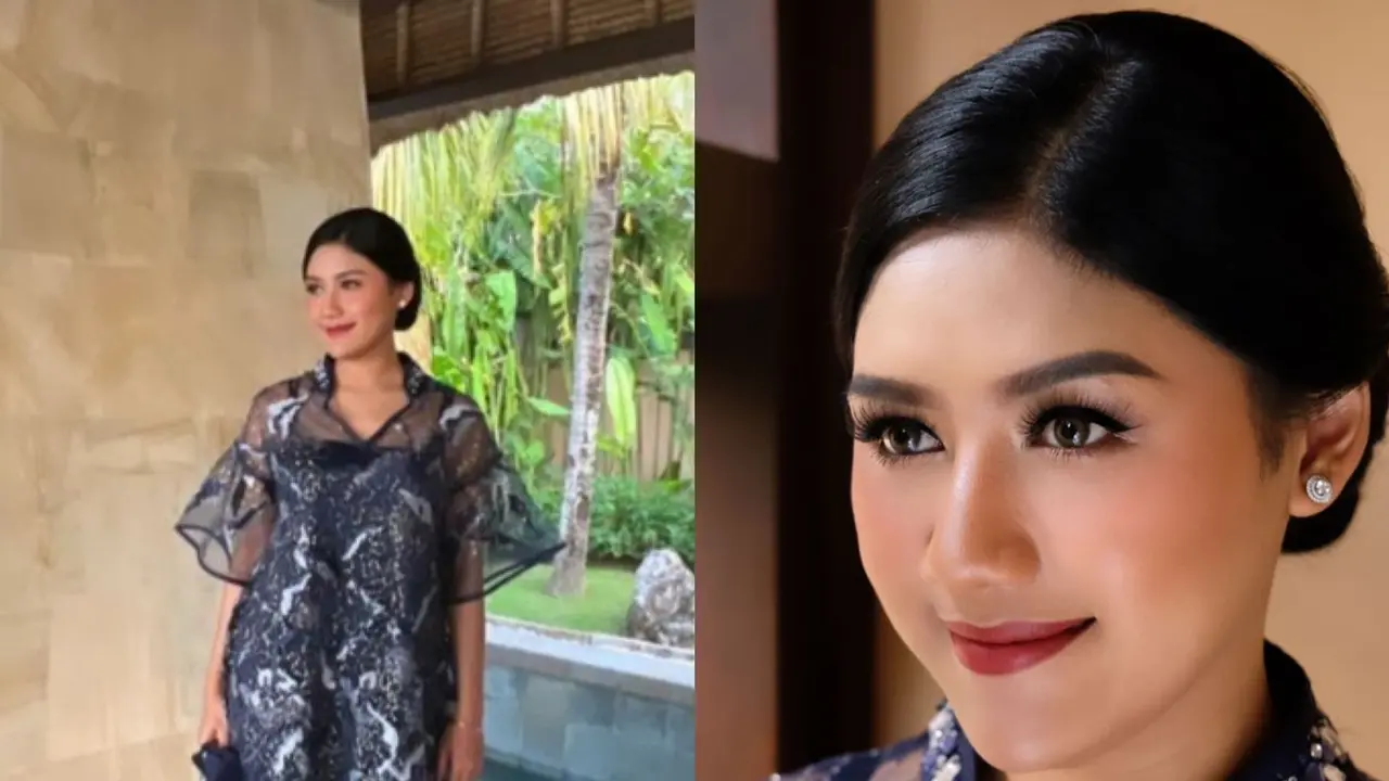 Pesona Erina Gudono Hadiri Pernikahan Nex Carlos, Tampil Memesona dengan Dress Brokat