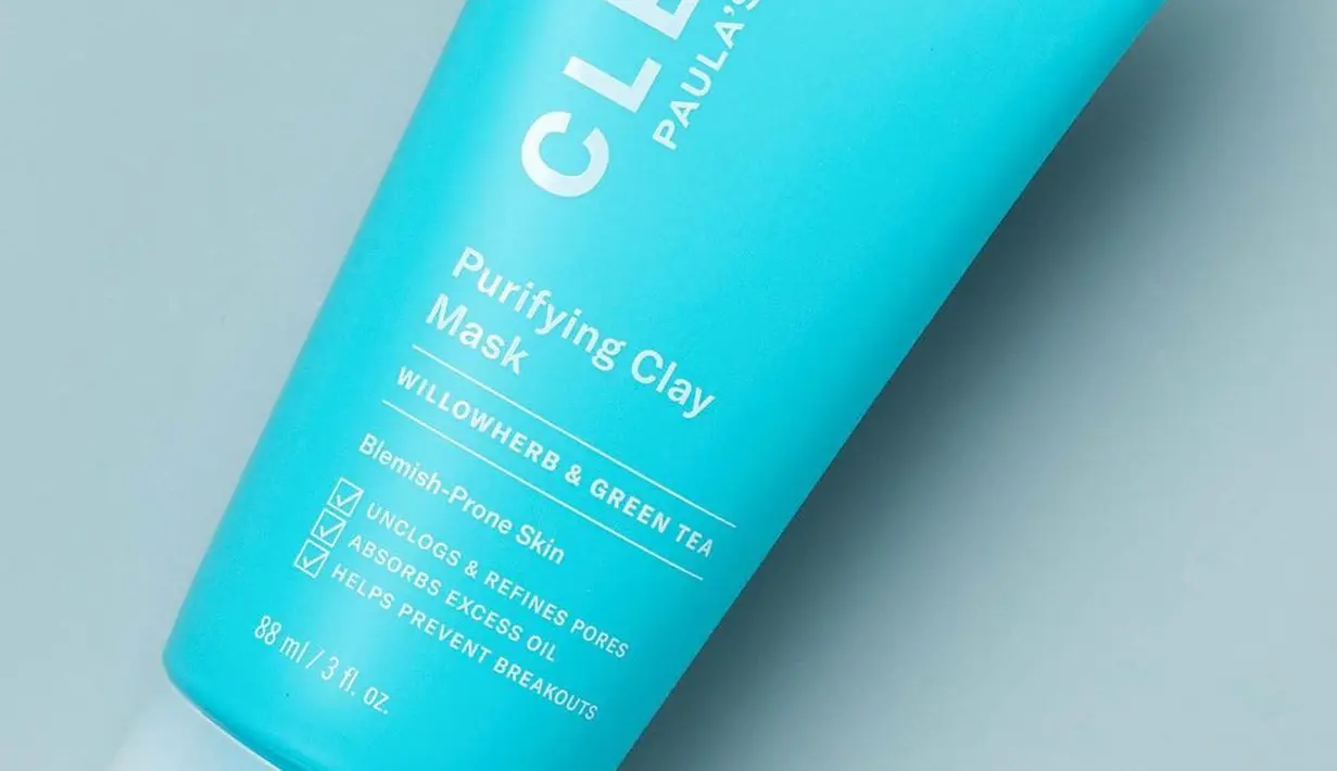 Paula's Choice Purifying Clay Mask mengandung teh hijau untuk menenangkan kulit kering dan pohon willow untuk mengatasi jerawat. Foto: Instagram.