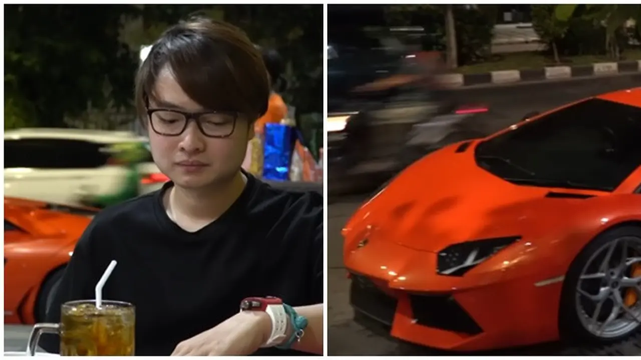 Naik Lamborghini, Ini 6 Momen Crazy Rich Surabaya Melvin Tenggara Makan Soto Pinggiran