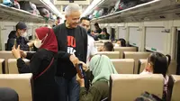 Kloter Pertama, Ganjar Berangkatkan 8 Gerbong Kereta Mudik Gratis Rute Jakarta-Kutoharjo