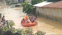 Banjir bandang di Kabupaten Musi Rawas Utara terjadi usai hujan berintensitas tinggi sejak Kamis, 7 Mei 2026 dini hari. (Foto: Antara)