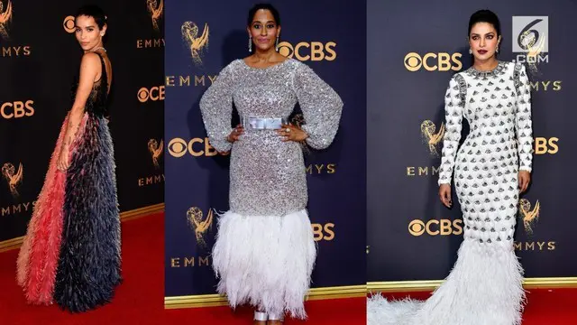 Masih dari Emmy Awards, beberapa gaun yang dikenakan selebritas menjadi pembicaraan warganet. Siapa saja mereka? 