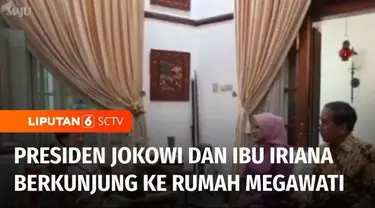 Presiden dan Ibu Negara Iriana Joko Widodo berkunjung ke kediaman presiden kelima Republik Indonesia Megawati Soekarnoputri di Jalan Teuku Umar, Menteng, Jakarta Pusat. Kunjungan itu merupakan silaturahmi masih dalam suasana Idulfitri 1444 Hijriyah.