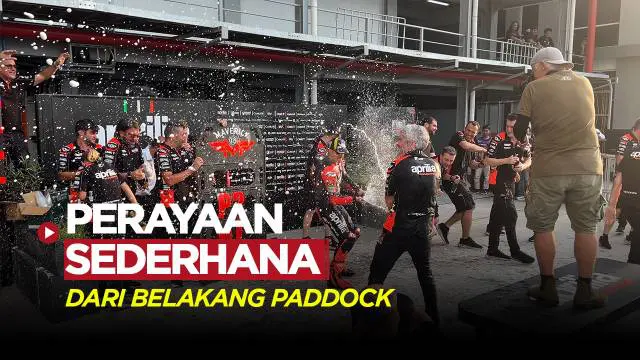 Berita Video, Maverick Vinales beserta timnya melakukan selebrasi sederhana di belakang paddock setelah finis diperingkat kedua MotoGP Mandalika 2023 pada Minggu (15/10/2023).