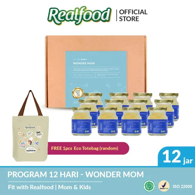 Realfood Wonder Mom Fully Concentrated Bird's Nest dengan Asam Folat