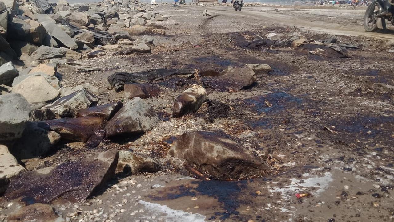 Tumpahan minyak Pertamina di Karawang