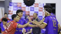 Aksi SKN BDK Volleyball Club di Nusantara Cup 2024 di Magetan, Jumat (1/3/2024). (Moji)