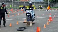 Forum Wartawan Otomotif Indonesia menggelar Safety Riding Training yang diikuti para jurnalis dan bikers dari berbagai komunitas motor. (Forwot)