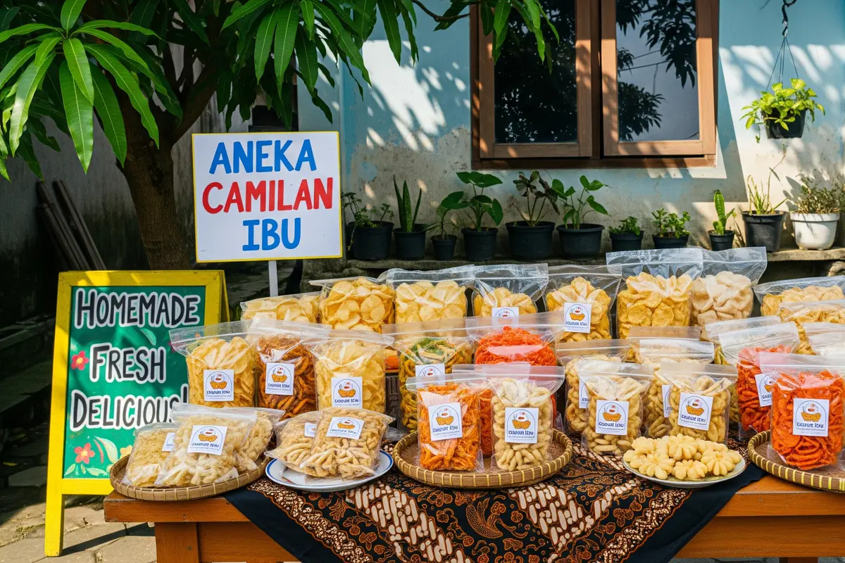 Ide Usaha Depan Rumah Khusus Ibu Rumah Tangga yang Bisa Sambil Awasi Anak Bisnis Makanan Ringan