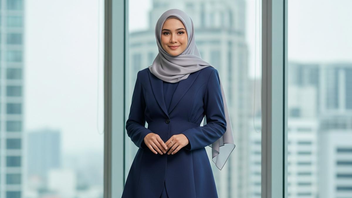 Inspirasi 7 Gamis Formal Wanita: Beri Kesan Anggun, Profesional, dan Penuh Wibawa Bak Pejabat