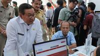 Gubernur DKI Jakarta Pramono Anung meresmikan Kantor Kecamatan Kebayoran Baru di Jakarta Selatan (Jaksel), Selasa (19/5/2026).