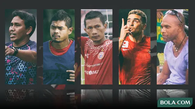 Bima Sakti, Bambang Pamungkas, Ismed Sofyan, Cristian Gonzales, dan Keith Gumbs