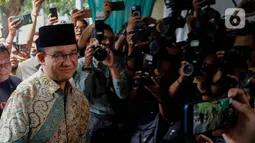 Adapun kunjungan ini dilakukan Anies sehari usai pernyataan dukungan dari DPW PKB DKI Jakarta. (Liputan6.com/Herman Zakharia)