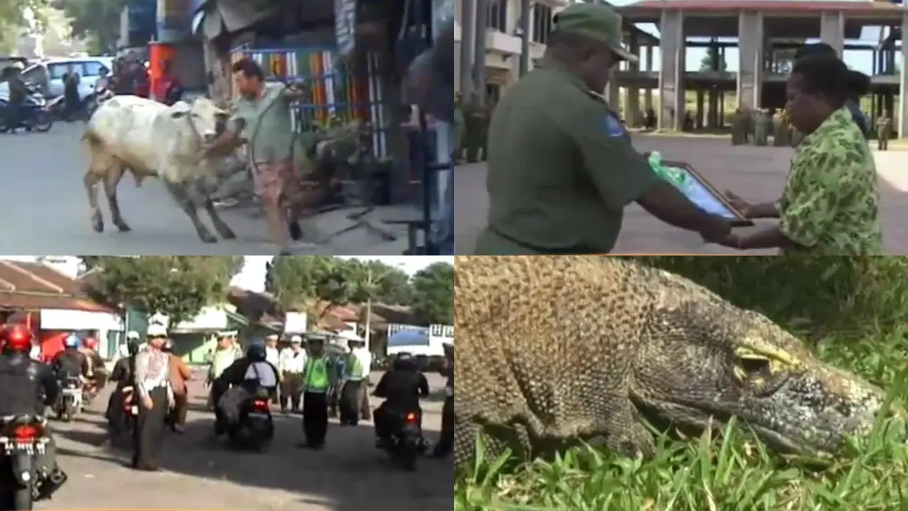 Sapi Mengamuk di Cilincing - Komodo di KBS Mati Lagi