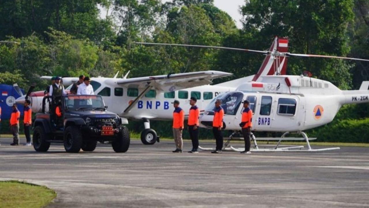 BNPB Kirim Dua Helikopter Patroli Perkuat Penanganan Karhutla Riau