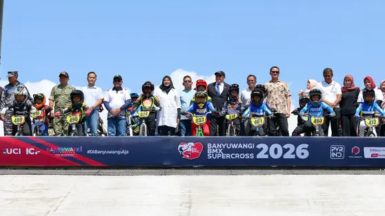 Rio Akbar Juara Banyuwangi BMX Supercross 2026, Indonesia Sapu Gelar Elite Putra dan Putri