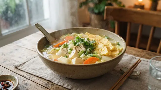 Sup Tofu dan Telur