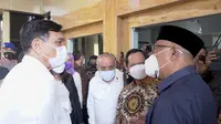 Menteri Koordinato Bidang Kemaritiman dan Ivestasi Luhut Binsar Pandjaitan menggelar rapat koordinasi pengembangan wilayah dan percepatan infrastruktur provinsi Maluku Utara. (Ist)